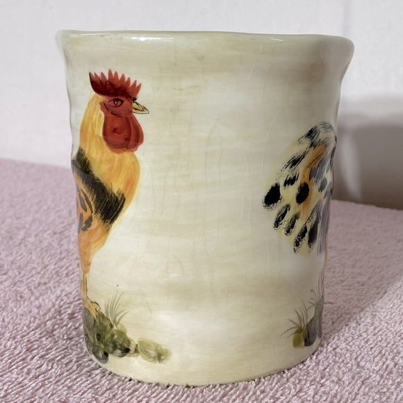 Calderone Hand Painted Collection Chicken Mug - Picture 4 of 10